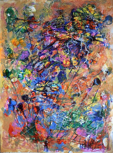 Fantasy with Flowers 7. by Rakhmet Redzhepov, Work on Paper for Sale on Singulart