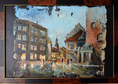 Old  Town. van Rakhmet Redzhepov, Schilderij te koop op Singulart