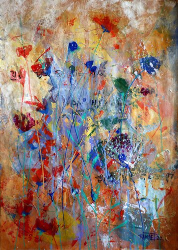 Fantasy with Flowers 30. de Rakhmet Redzhepov, Obra en papel a la venta en Singulart