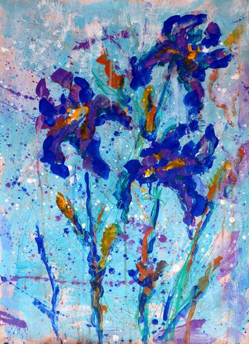 Fantasy with Flowers 34. par Rakhmet Redzhepov, Œuvre sur papier en vente sur Singulart