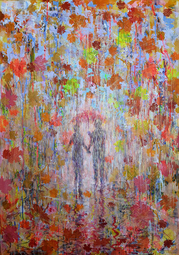 Autumn , Rain , Love par Rakhmet Redzhepov, Peinture en vente sur Singulart