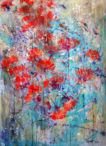 Fantasy with Flowers 42. by Rakhmet Redzhepov, Work on Paper for Sale on Singulart