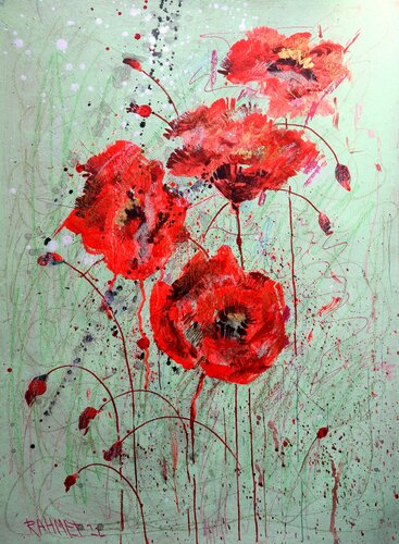 Fantasy with Flowers 49. by Rakhmet Redzhepov, Work on Paper for Sale on Singulart