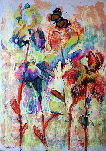 Fantasy with Flowers 55. by Rakhmet Redzhepov, 絵画 for Sale on Singulart