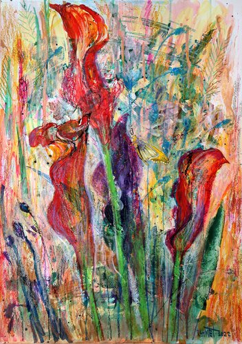 Fantasy with Flowers 59. by Rakhmet Redzhepov, 絵画 for Sale on Singulart