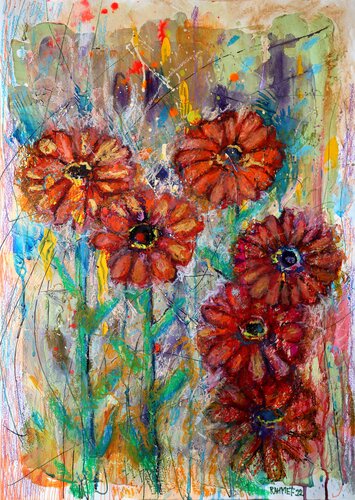 Fantasy with Flowers 61. di Rakhmet Redzhepov, Pittura in vendita su Singulart