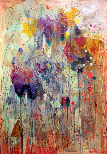 Fantasy with Flowers 62. par Rakhmet Redzhepov, Peinture en vente sur Singulart