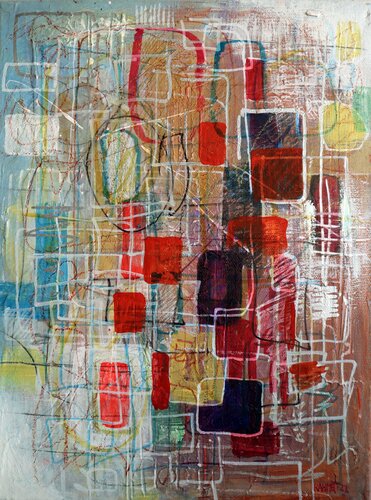 City and Traffic. par Rakhmet Redzhepov, Peinture en vente sur Singulart