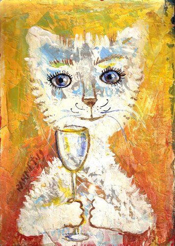 CHAMPAGNE. van Rakhmet Redzhepov, Schilderij te koop op Singulart