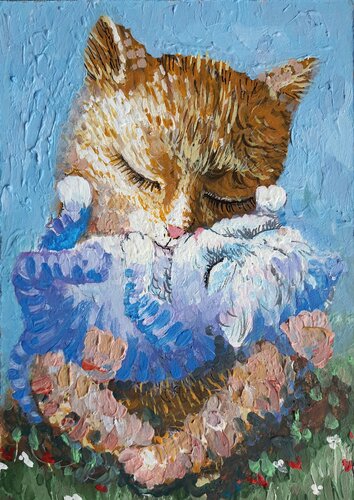 YOU ARE MY PUSSY. van Rakhmet Redzhepov, Schilderij te koop op Singulart