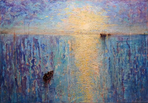 Boat Trip. di Rakhmet Redzhepov, Pittura in vendita su Singulart