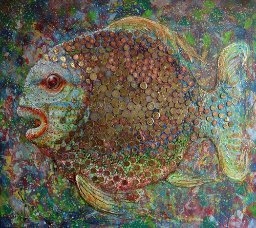 Happy Fish. di Rakhmet Redzhepov, Pittura in vendita su Singulart