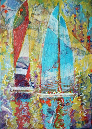 Sail 5 di Rakhmet Redzhepov, Pittura in vendita su Singulart