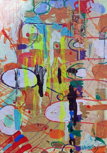 City 4 par Rakhmet Redzhepov, Peinture en vente sur Singulart