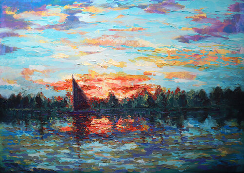 Wind in Sail par Rakhmet Redzhepov, Peinture en vente sur Singulart