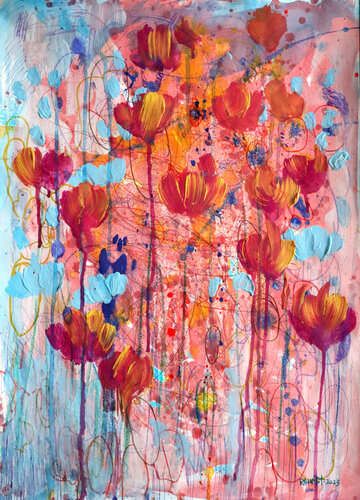 Fantasy with Flowers 74 van Rakhmet Redzhepov, Schilderij te koop op Singulart