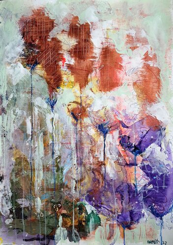 Fantasy with Flowers 85 by Rakhmet Redzhepov, 絵画 for Sale on Singulart