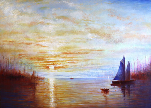 Harbor par Rakhmet Redzhepov, Peinture en vente sur Singulart