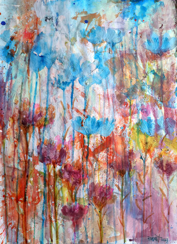 Fantasy with Flowers 95 di Rakhmet Redzhepov, Pittura in vendita su Singulart