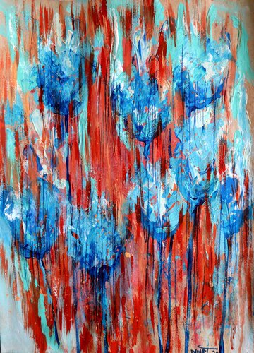Fantasy with Flowers 105 di Rakhmet Redzhepov, Pittura in vendita su Singulart