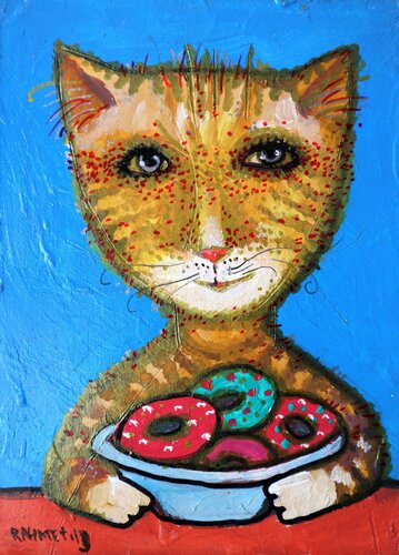 BREAKFAST DONUTS von Rakhmet Redzhepov, Malerei kaufen auf Singulart