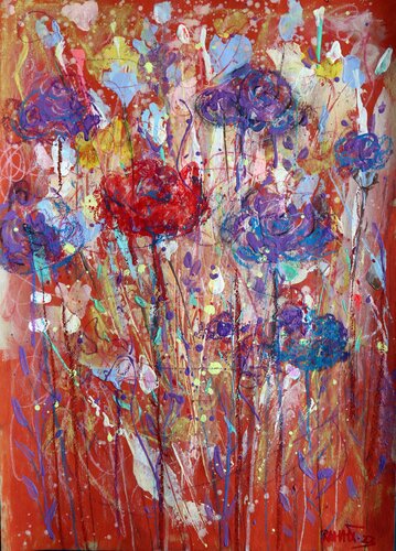 Fantasy with Flowers 110 by Rakhmet Redzhepov, 絵画 for Sale on Singulart