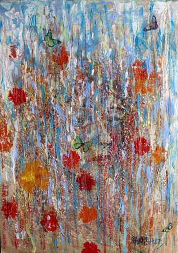 Fantasy with Flowers 113 par Rakhmet Redzhepov, Peinture en vente sur Singulart
