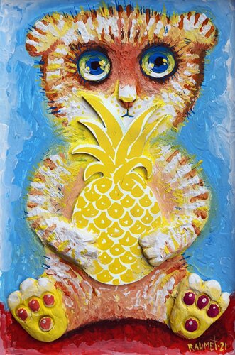PINEAPPLE LOVER by Rakhmet Redzhepov, Painting for Sale on Singulart