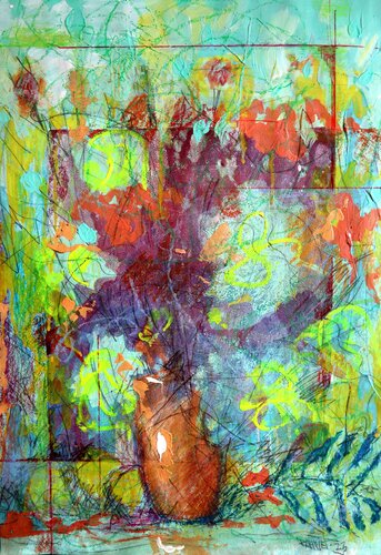 Fantasy with Flowers 114 by Rakhmet Redzhepov, 絵画 for Sale on Singulart