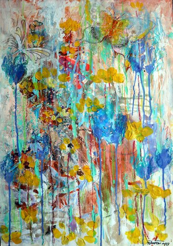 Fantasy with Flowers 127 by Rakhmet Redzhepov, Painting for Sale on Singulart