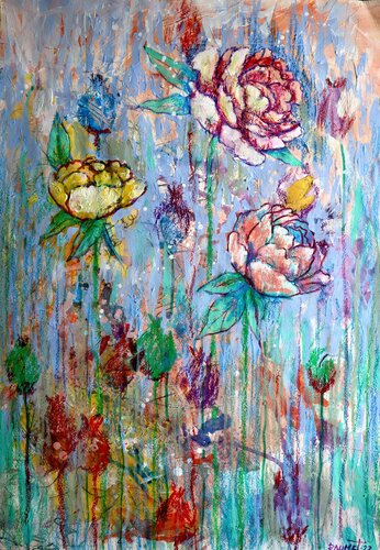 Fantasy with Flowers 143 di Rakhmet Redzhepov, Pittura in vendita su Singulart