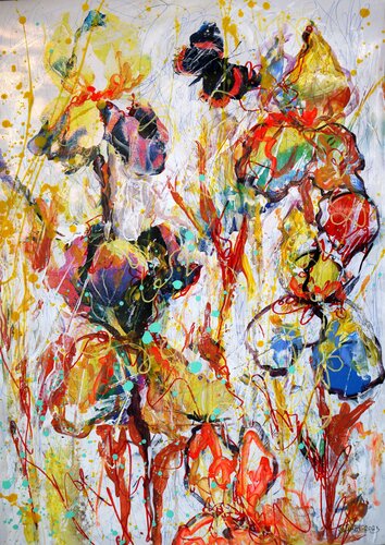 Fantasy with Flowers 156 by Rakhmet Redzhepov, 絵画 for Sale on Singulart