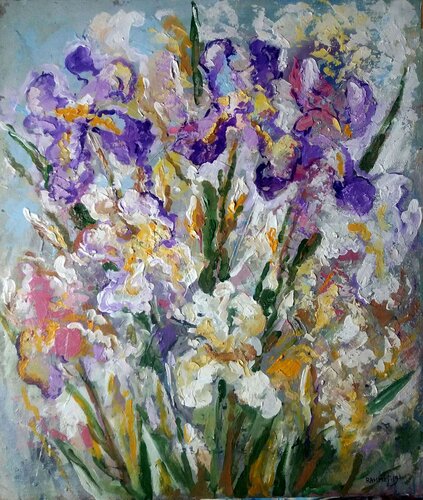 Irises par Rakhmet Redzhepov, Peinture en vente sur Singulart
