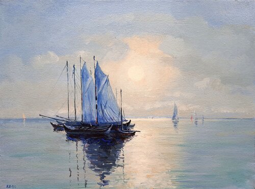 Morning at Sea par Rakhmet Redzhepov, Peinture en vente sur Singulart