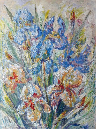 Irises of Love di Rakhmet Redzhepov, Pittura in vendita su Singulart