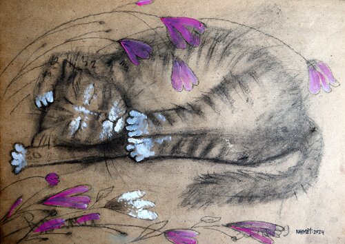 Fantasy with Flowers 165 par Rakhmet Redzhepov, Peinture en vente sur Singulart