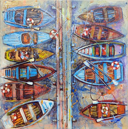 Multicolored  Boats Rakhmet Redzhepov