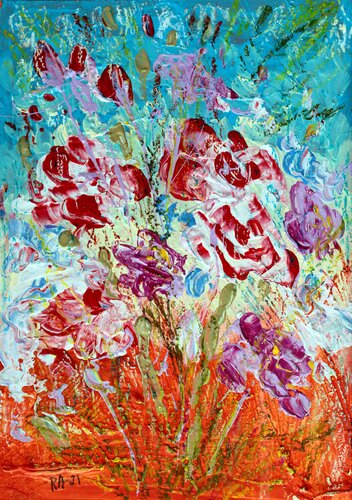 Roses From the Garden par Rakhmet Redzhepov, Peinture en vente sur Singulart