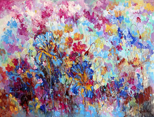 Blue Irises by Rakhmet Redzhepov, Painting for Sale on Singulart