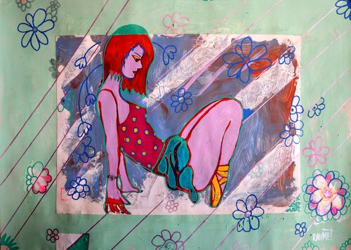Fantasy with Flowers 178 van Rakhmet Redzhepov, Schilderij te koop op Singulart