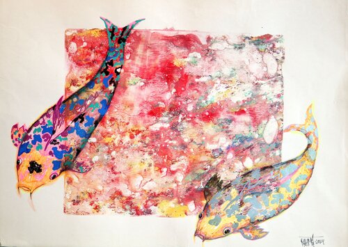 Fantasy with Flowers 180 van Rakhmet Redzhepov, Schilderij te koop op Singulart