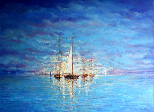 Morning Meeting par Rakhmet Redzhepov, Peinture en vente sur Singulart