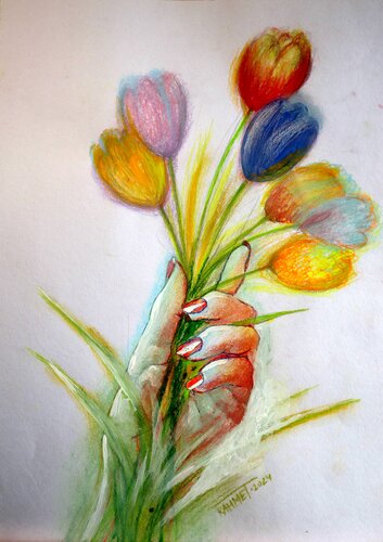 Fantasy with Flowers 189 de Rakhmet Redzhepov, Pintura a la venta en Singulart