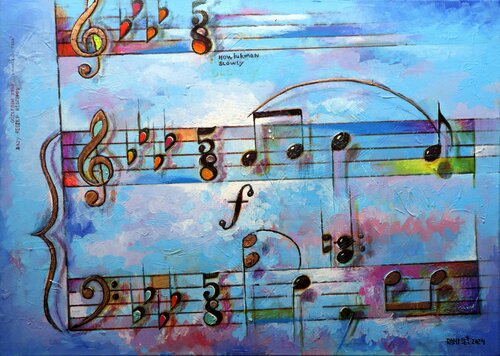 MUSIC 3 (Looking for You) di Rakhmet Redzhepov, Pittura in vendita su Singulart