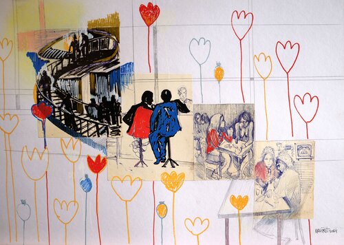 Fantasy with Flowers 196 de Rakhmet Redzhepov, Pintura a la venta en Singulart