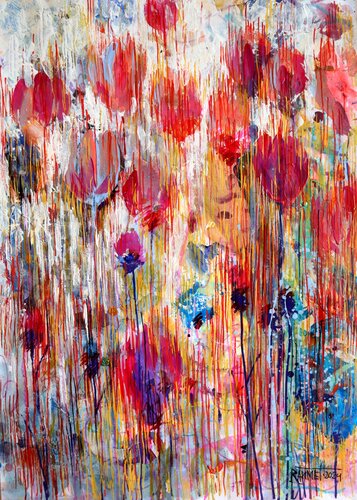 Fantasy with Flowers 198 van Rakhmet Redzhepov, Schilderij te koop op Singulart