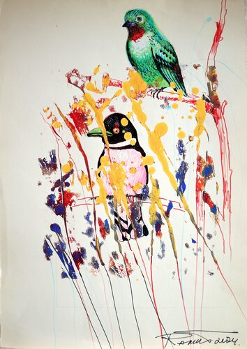 Fantasy with Flowers 200 par Rakhmet Redzhepov, Peinture en vente sur Singulart