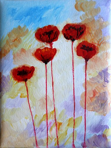 Poppies  15 von Rakhmet Redzhepov, Malerei kaufen auf Singulart