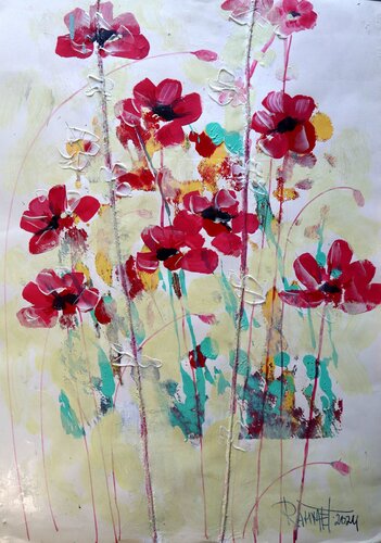 Fantasy with Flowers 201 van Rakhmet Redzhepov, Schilderij te koop op Singulart