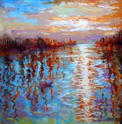 Port in the Village von Rakhmet Redzhepov, Malerei kaufen auf Singulart